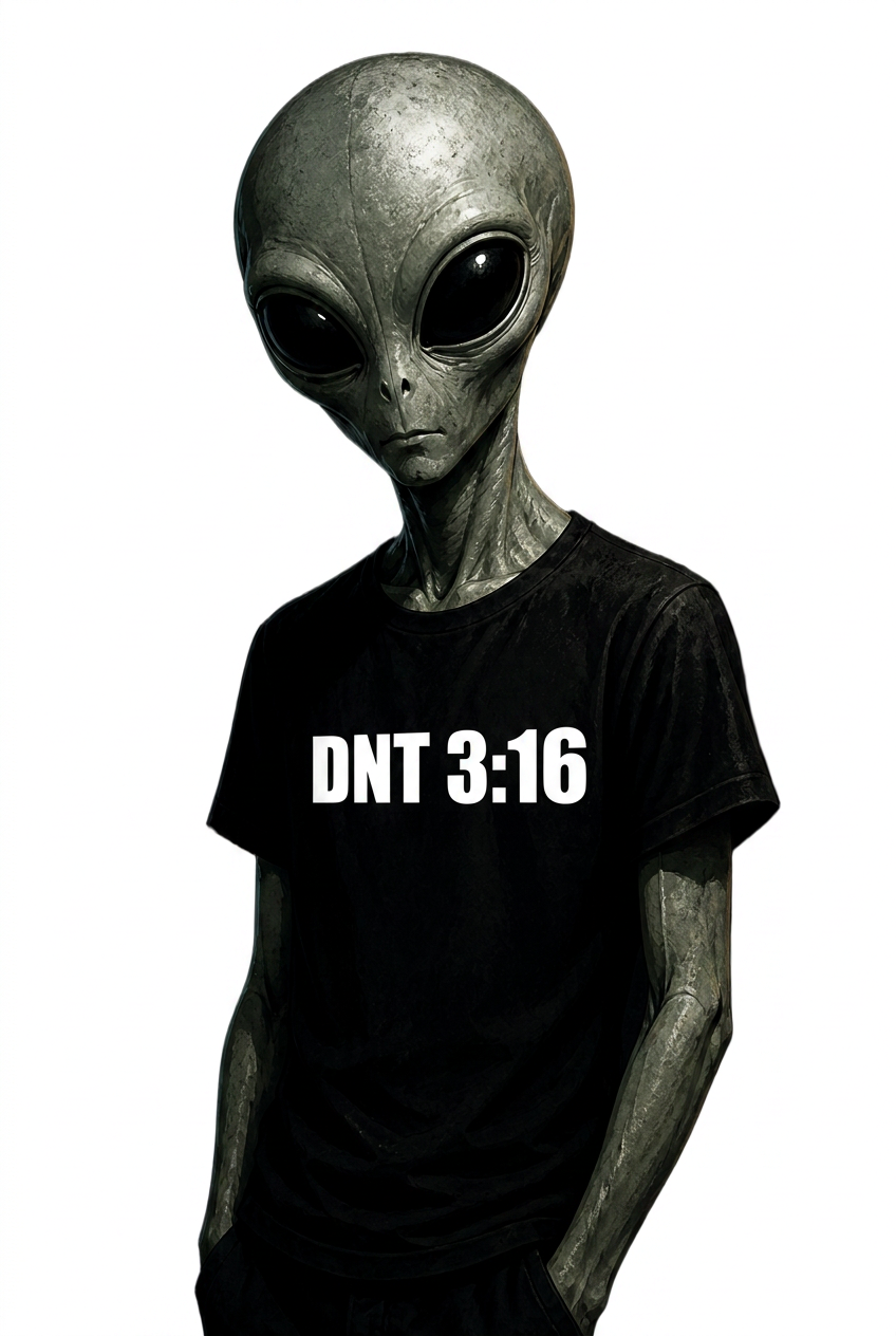 DNT LIVE alien mascot